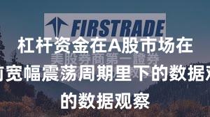 杠杆资金在A股市场在当前宽幅震荡周期里下的数据观察