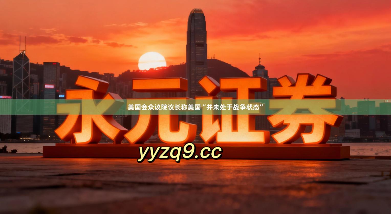 美国会众议院议长称美国“并未处于战争状态”