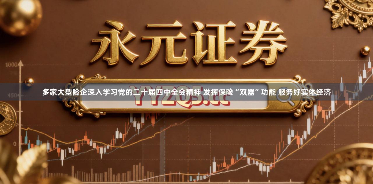 多家大型险企深入学习党的二十届四中全会精神 发挥保险“双器”功能 服务好实体经济