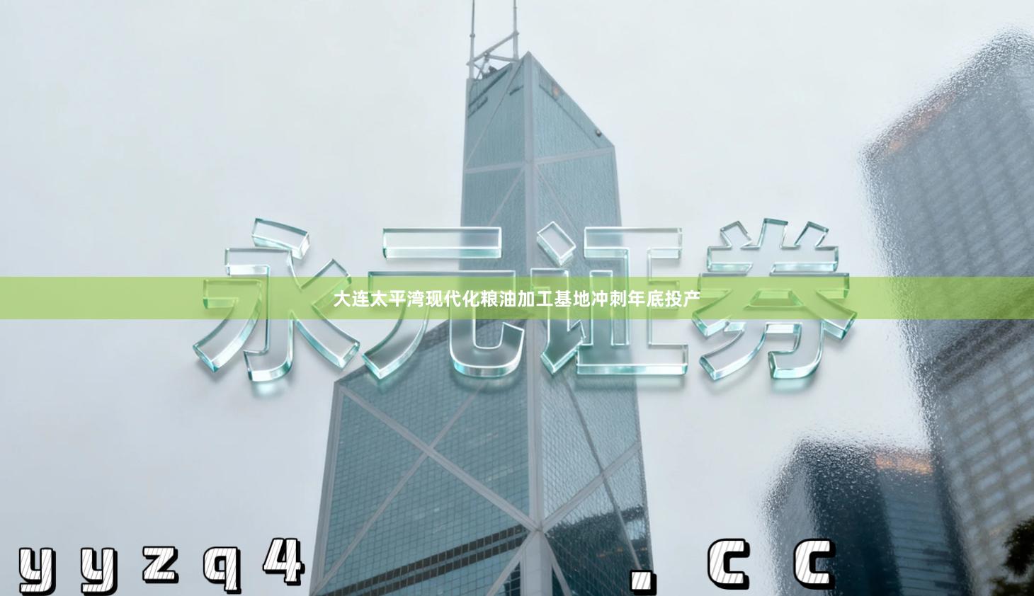 大连太平湾现代化粮油加工基地冲刺年底投产
