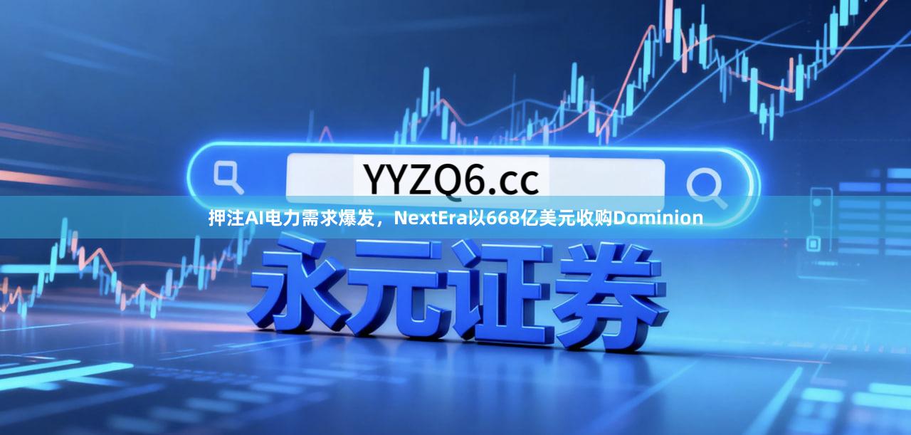 押注AI电力需求爆发，NextEra以668亿美元收购Dominion
