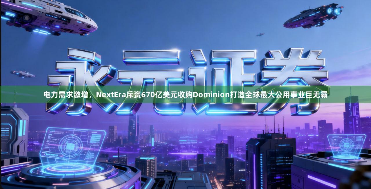 电力需求激增，NextEra斥资670亿美元收购Dominion打造全球最大公用事业巨无霸