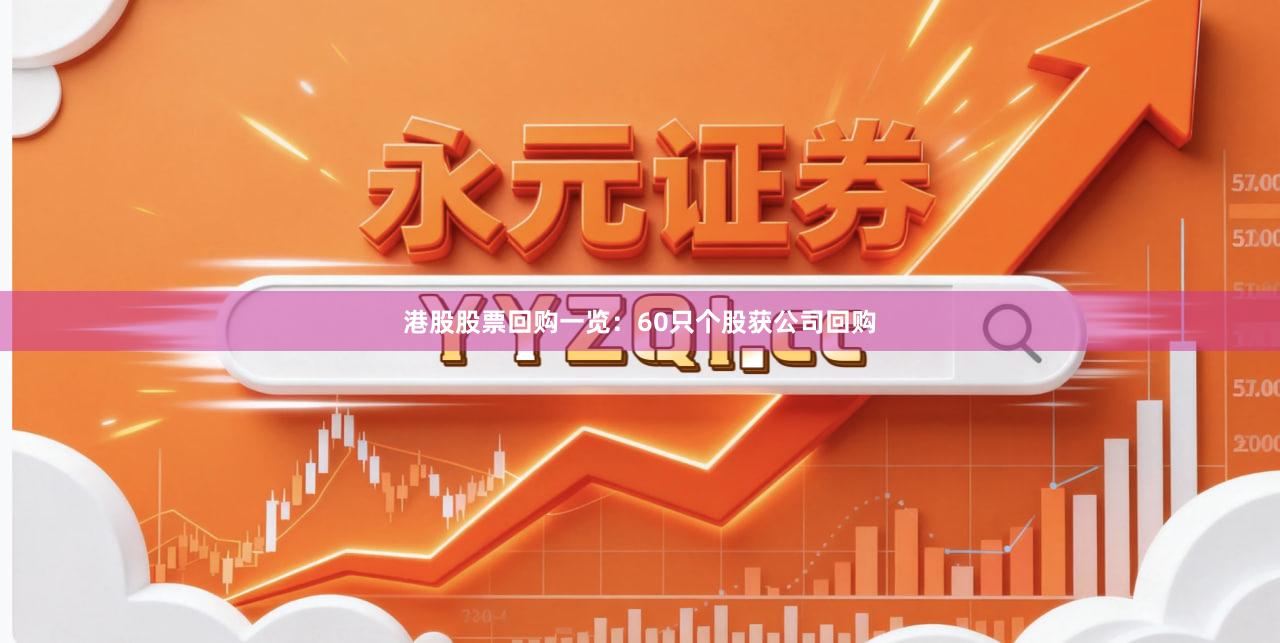 港股股票回购一览：60只个股获公司回购