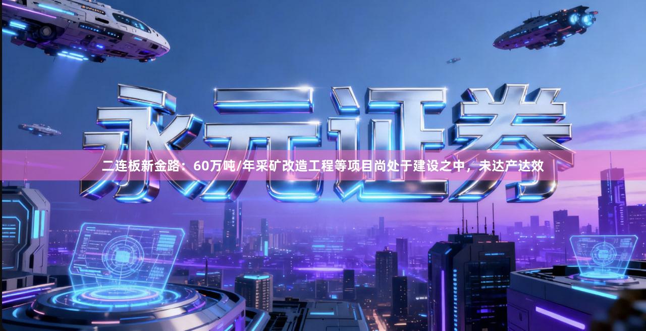 二连板新金路：60万吨/年采矿改造工程等项目尚处于建设之中，未达产达效