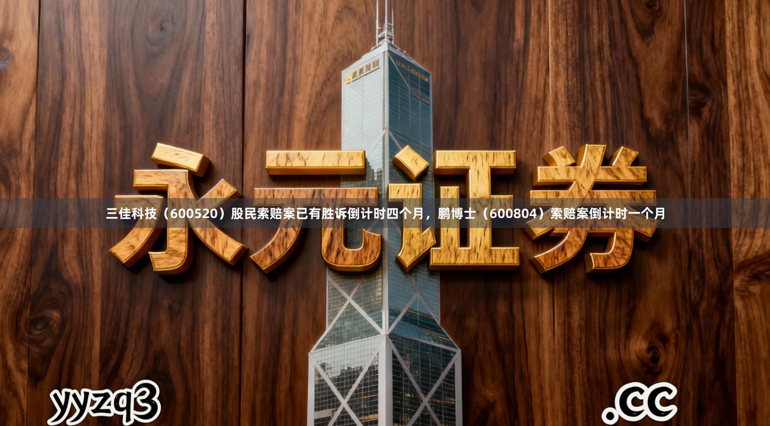 三佳科技（600520）股民索赔案已有胜诉倒计时四个月，鹏博士（600804）索赔案倒计时一个月