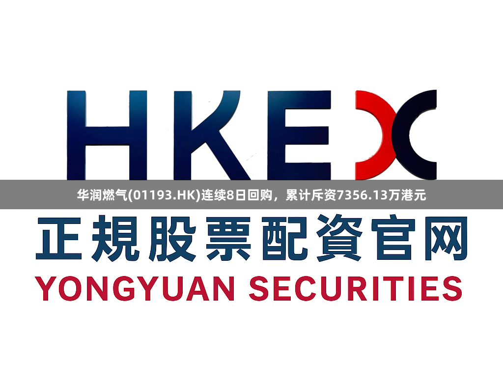 华润燃气(01193.HK)连续8日回购，累计斥资7356.13万港元